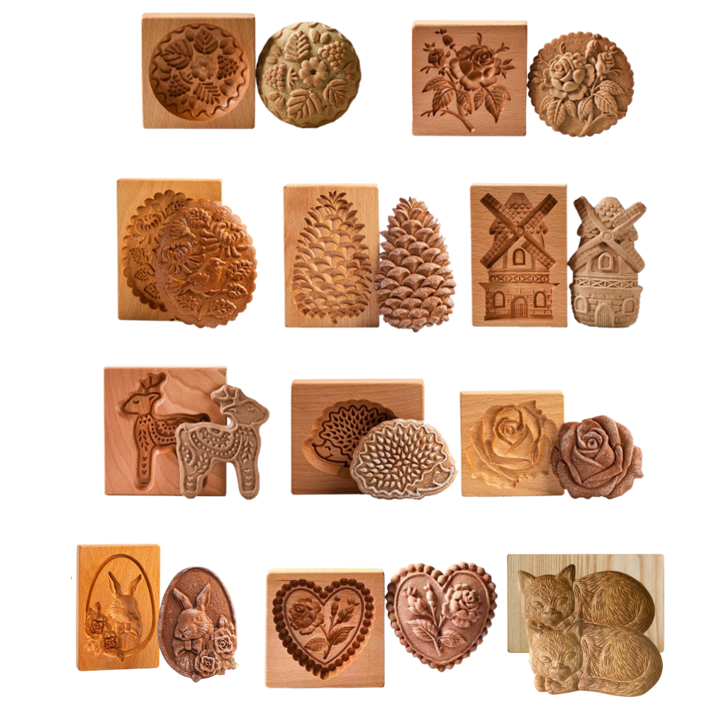 Wooden Cookie Cutter Mould