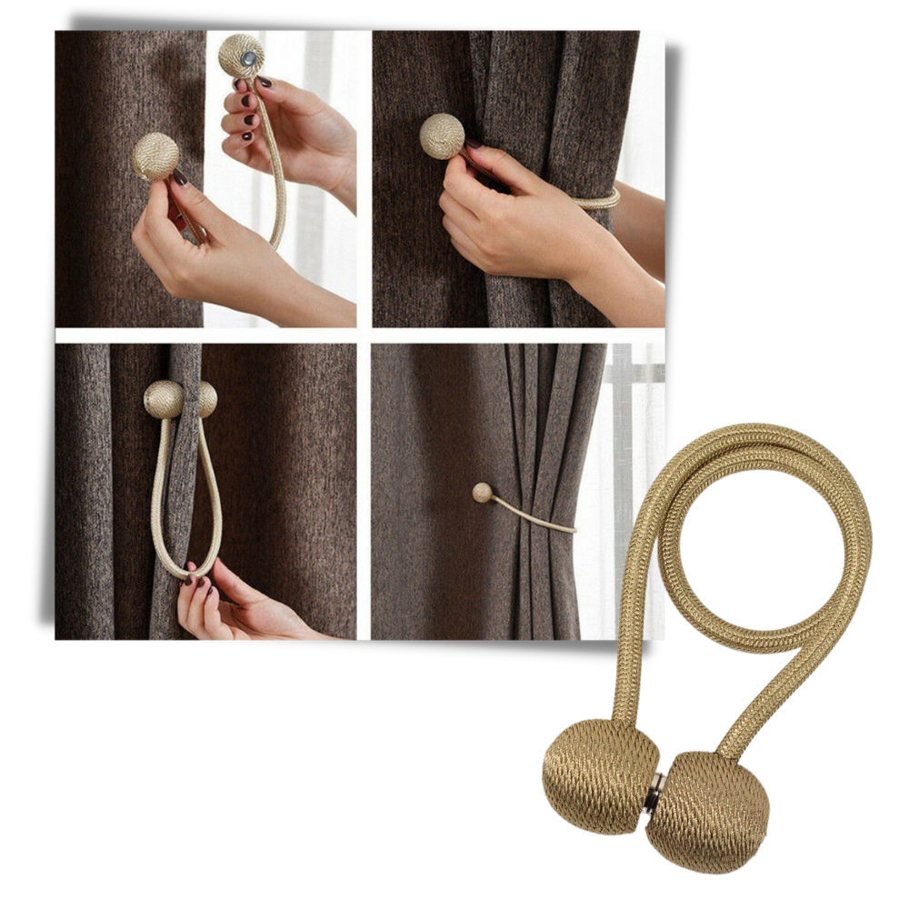 2-Pack Magnetic Curtain Buckles