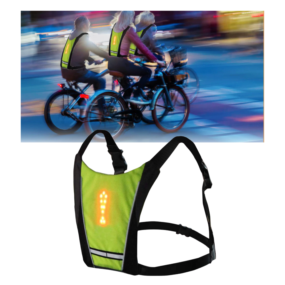 Reflective Cycling Vest With LED