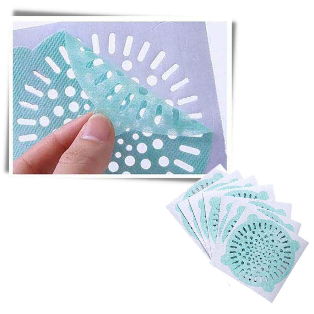 10-Pack Adhesive Disposable Drain Filters