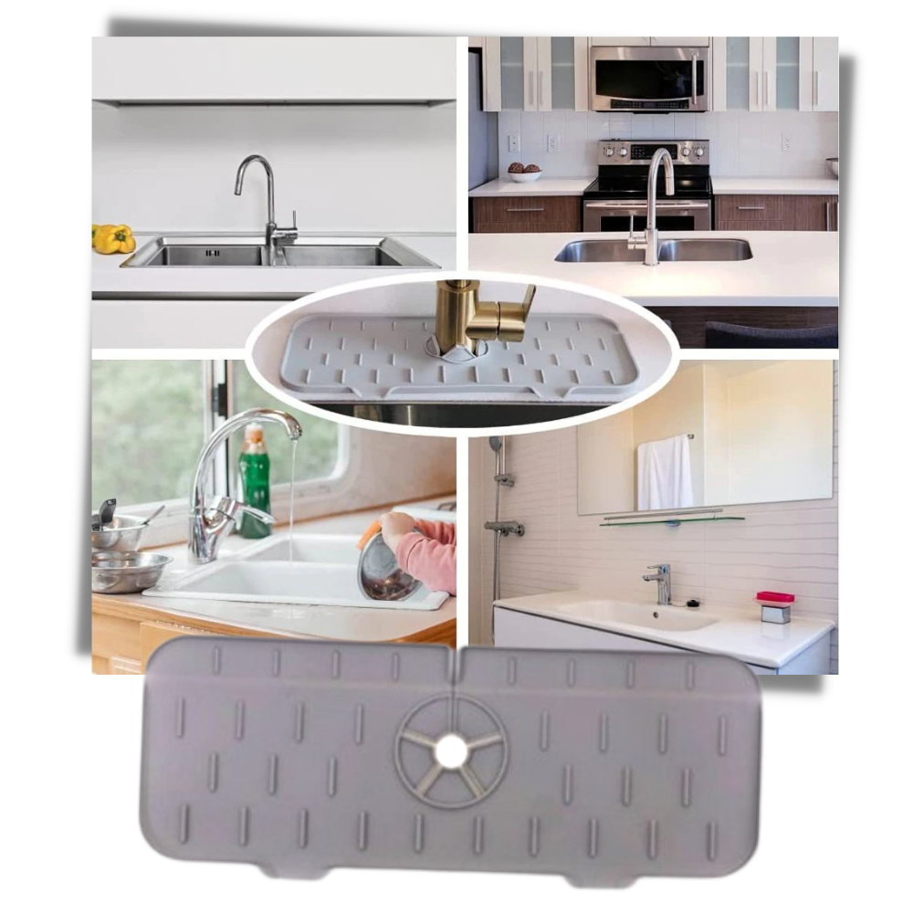 Kitchen Splash Guard Faucet Silicone Mat