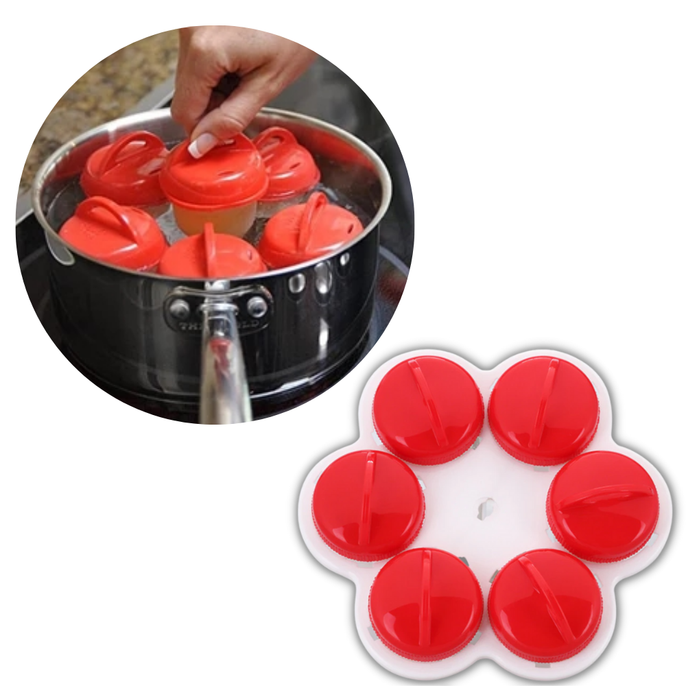 Pack of 6 Fancy Shape Egg Cookers