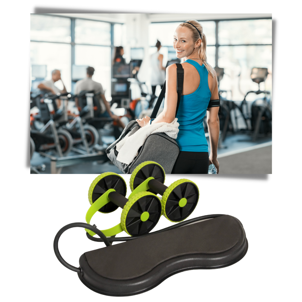 Abdominal Rollers with Resistance Bands