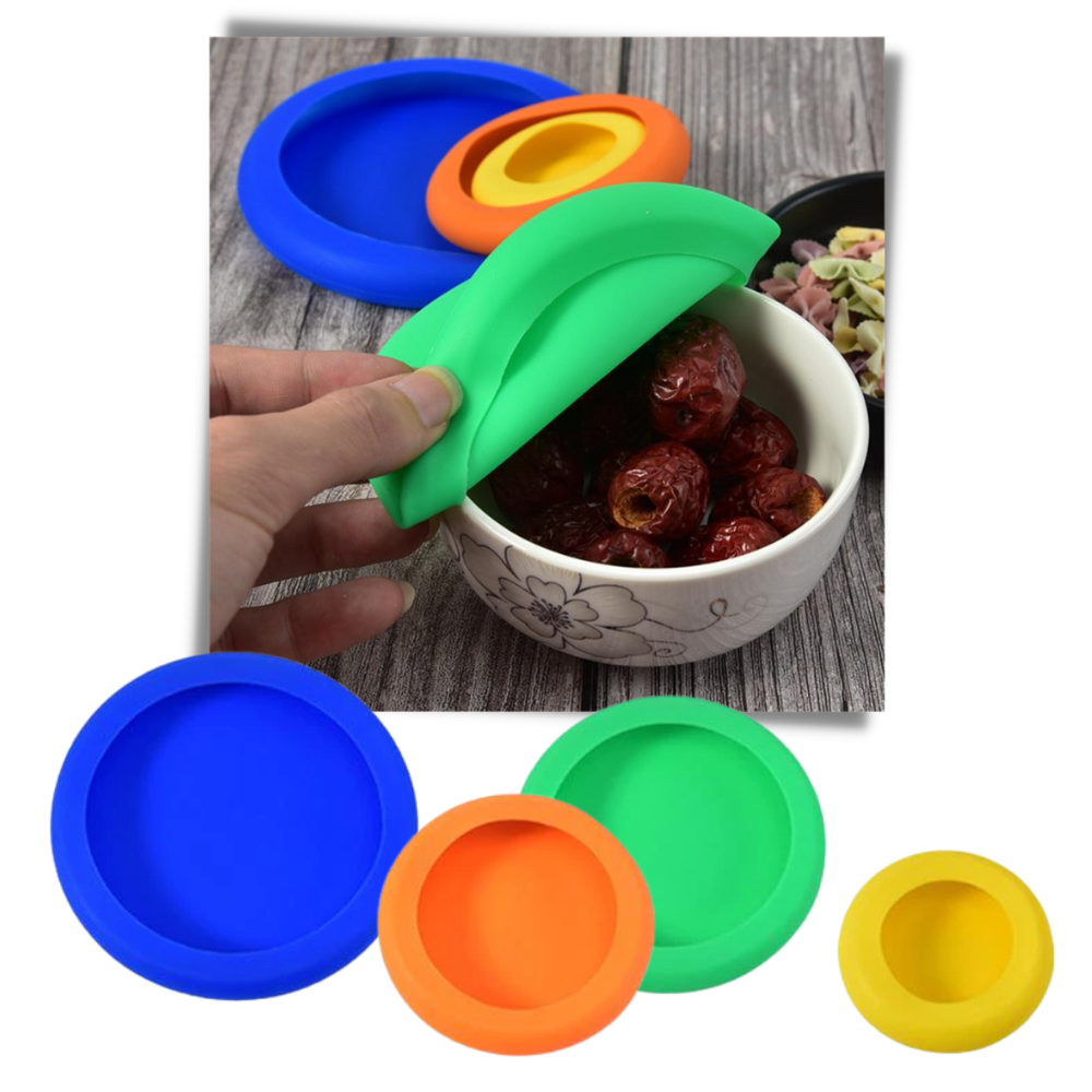 Pack of 4 Silicone Cover Lids