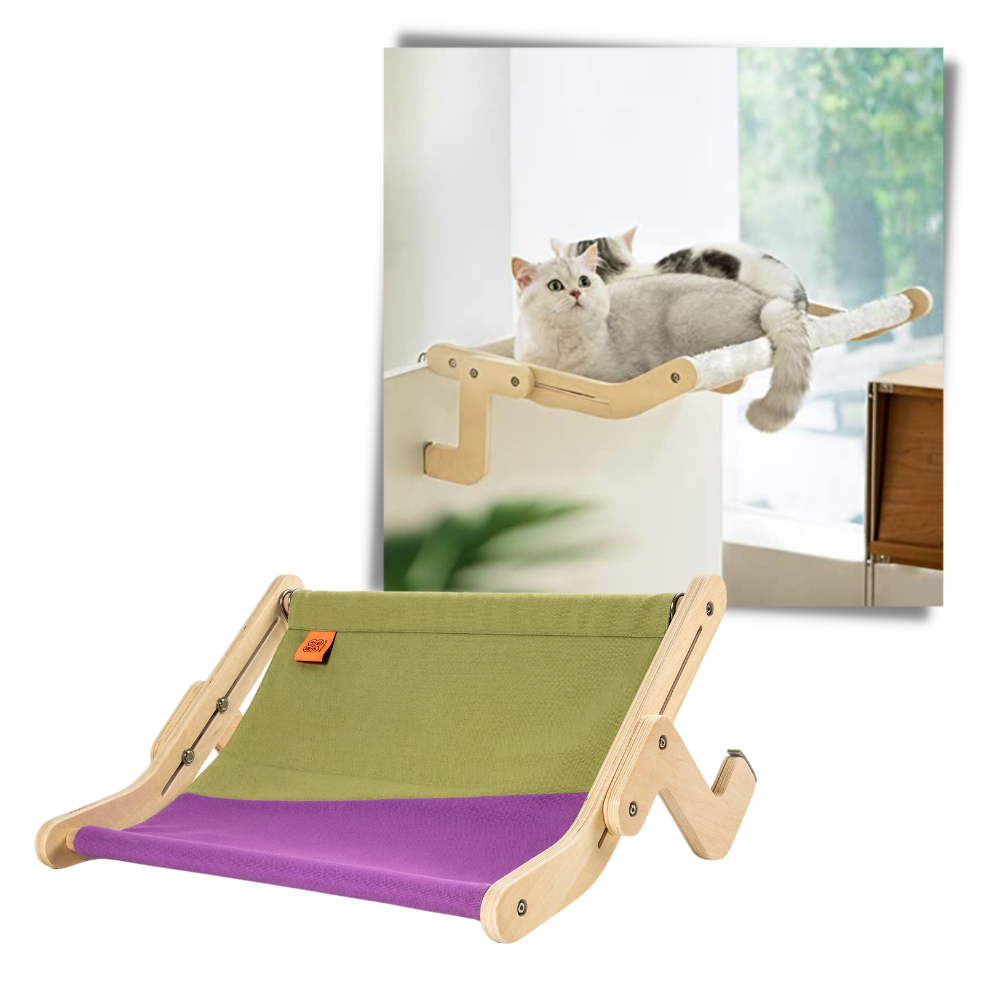 Wooden Window Perch for Cats