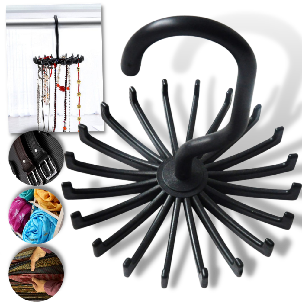 360-Degree Rotating Tie Hanger -