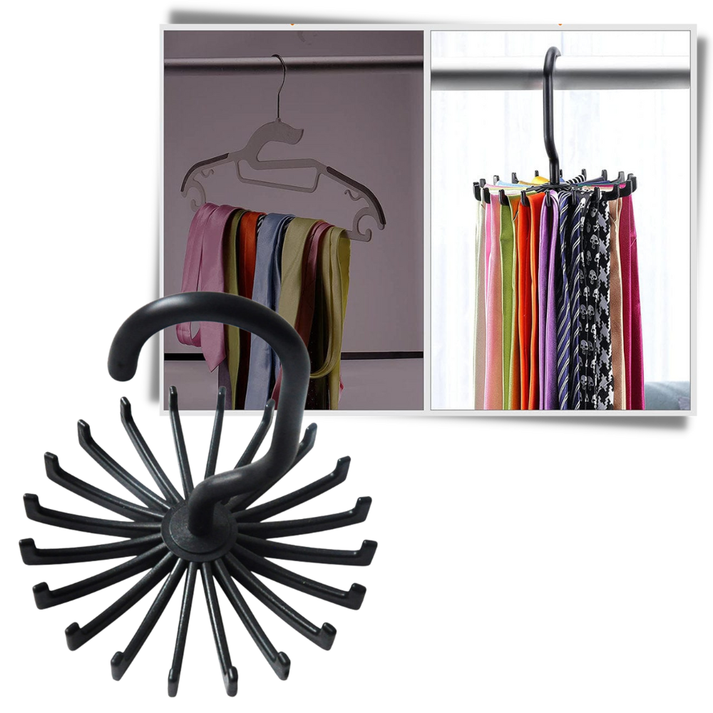 360-Degree Rotating Tie Hanger