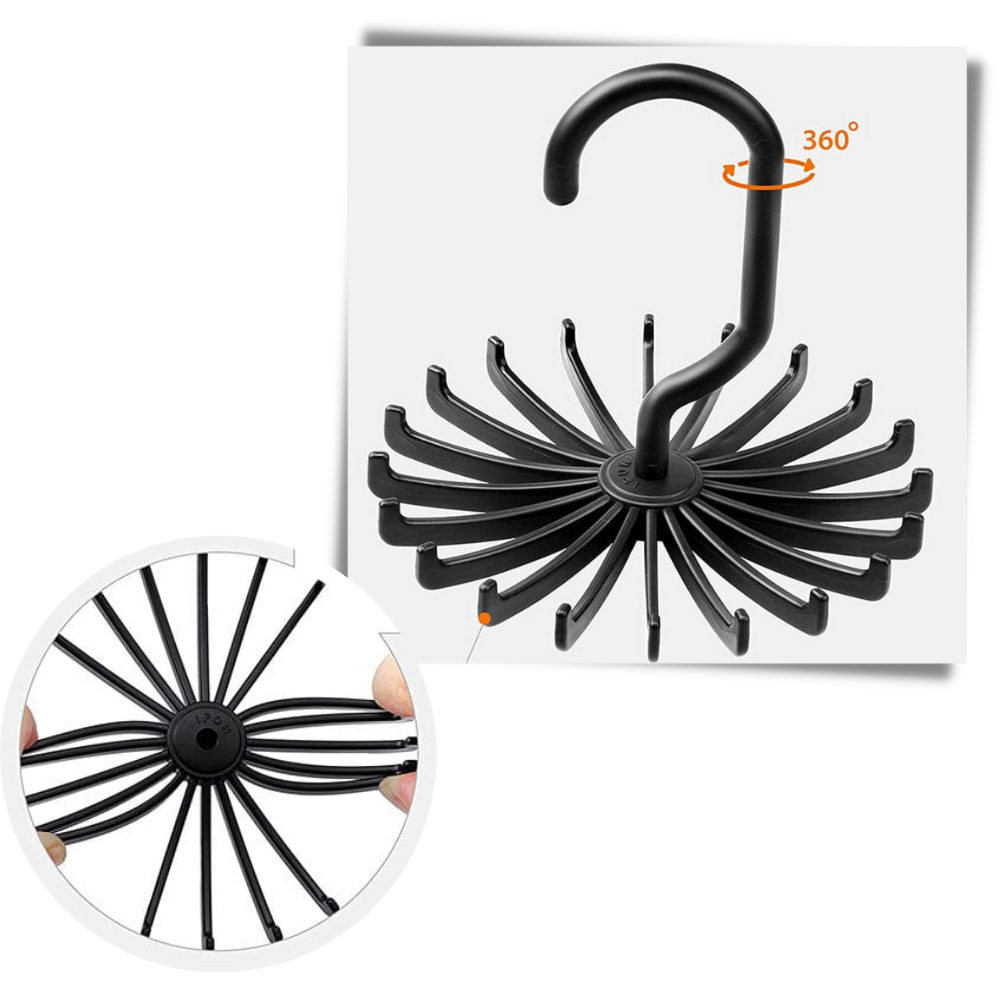 360-Degree Rotating Tie Hanger