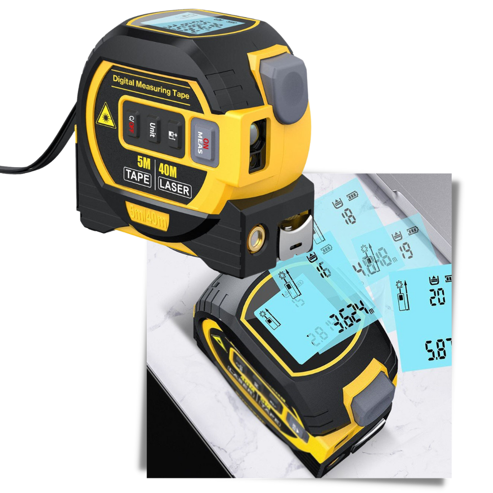 3-in-1 Laser Tape Measure