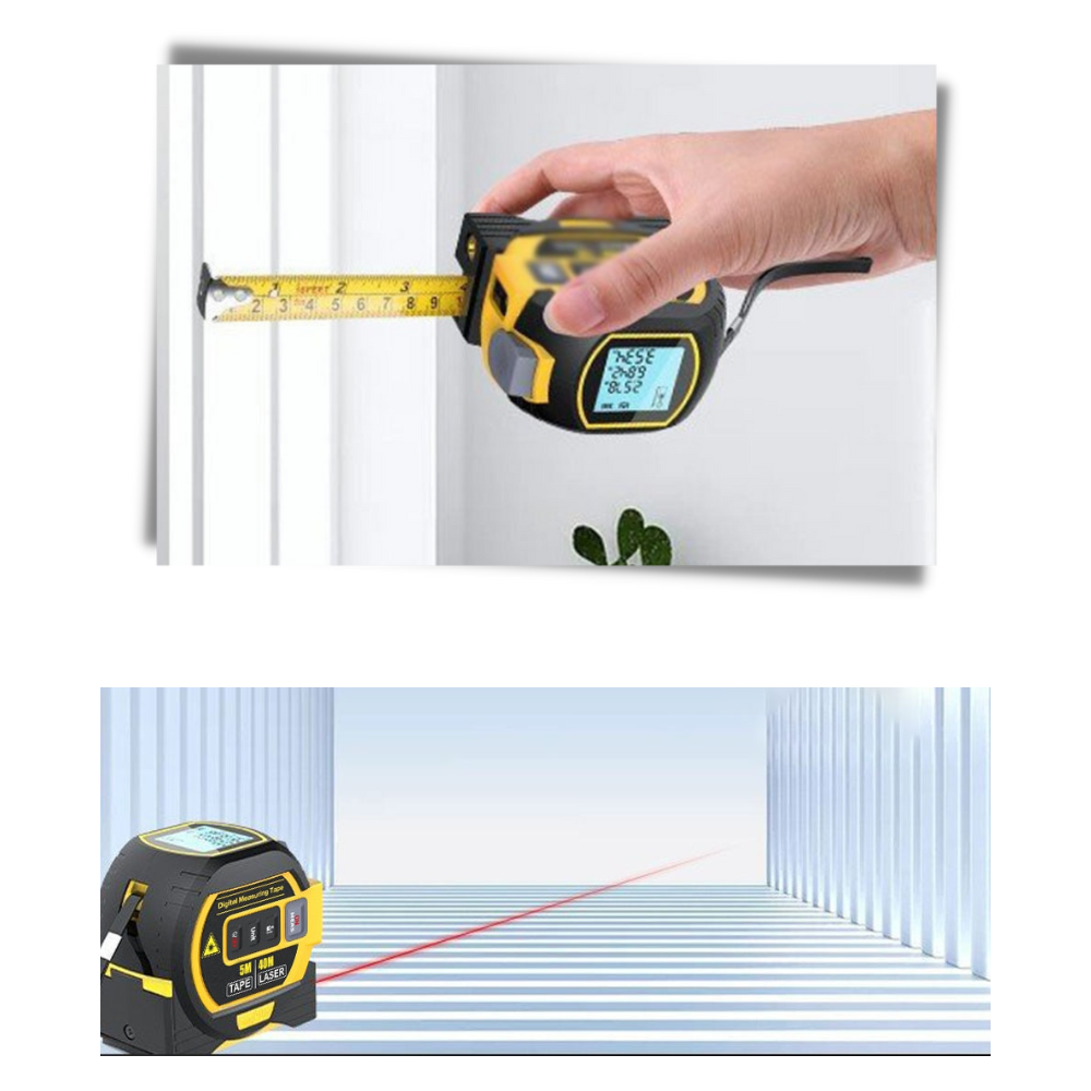 3-in-1 Laser Tape Measure