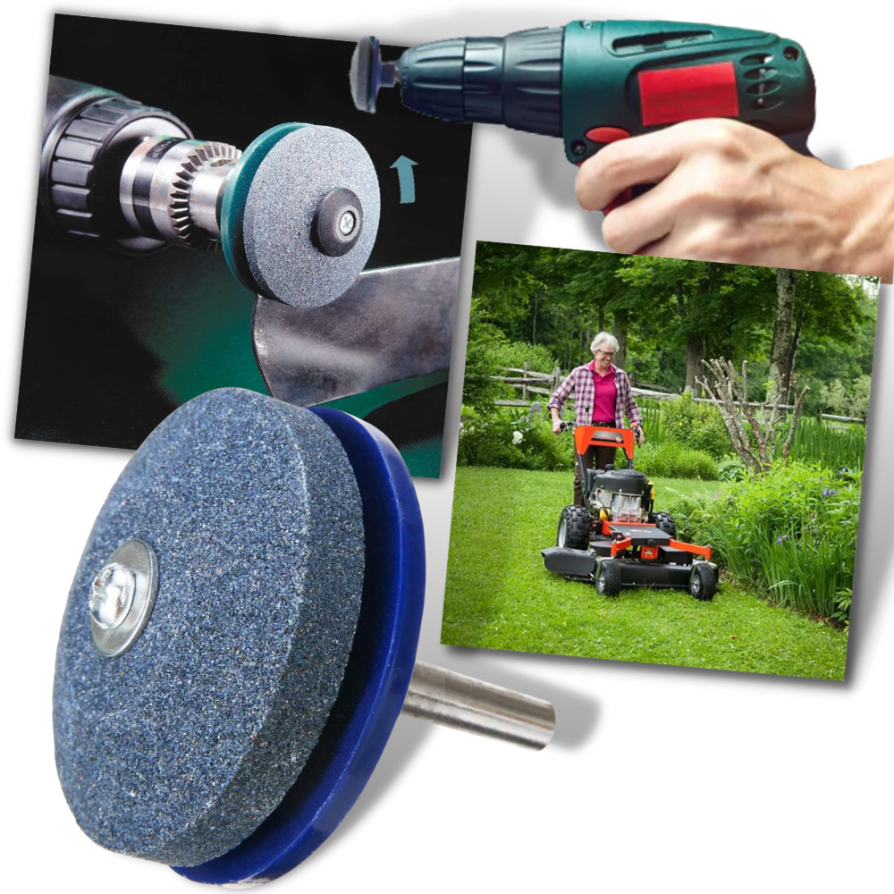 Rotary Lawn Mower Blade Sharpener Set -