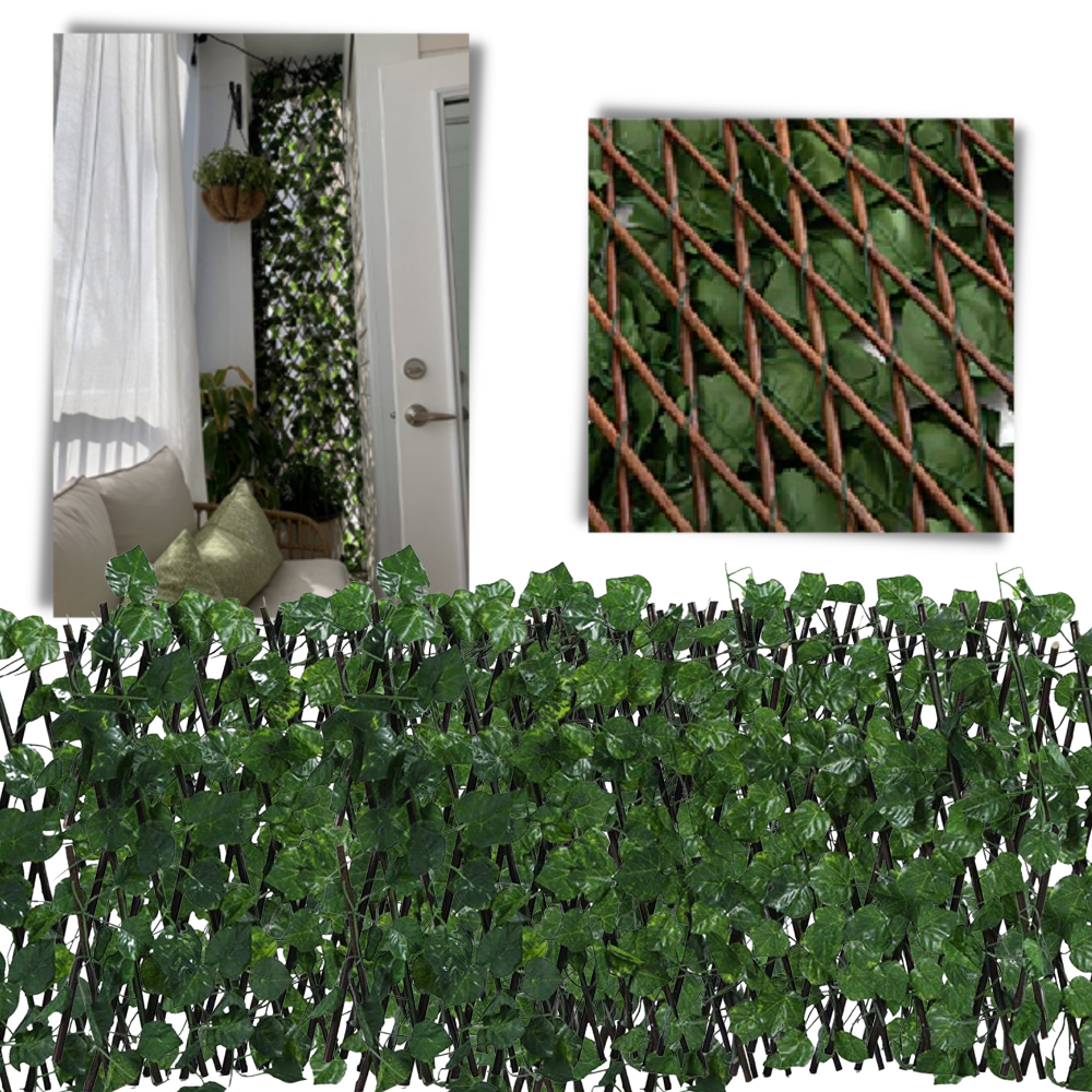 Retractable Artificial Plant Fence