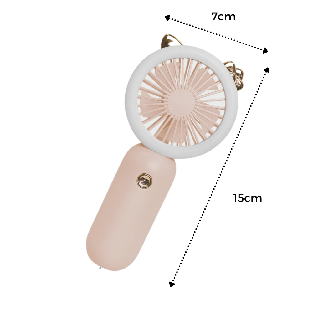 Handheld Pocket USB Fan with LED