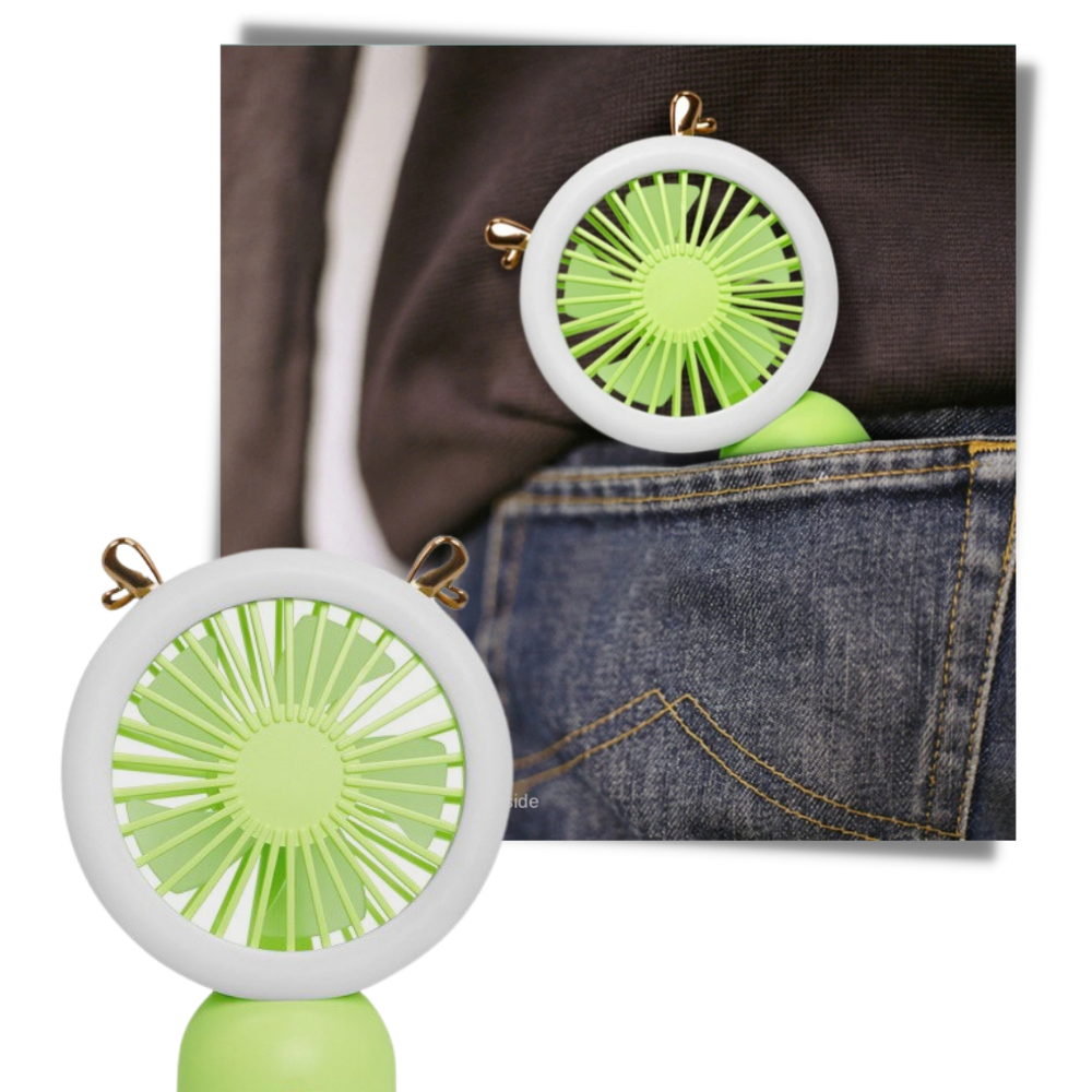 Handheld Pocket USB Fan with LED