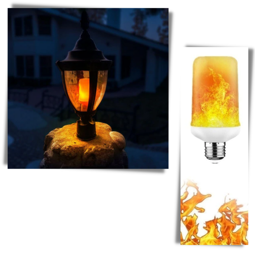 LED Lamp with Flame Effect