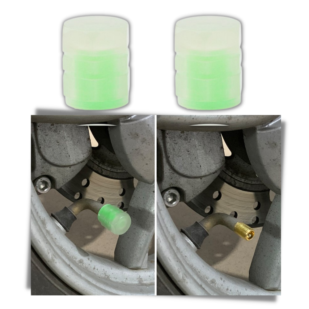 4 pcs Luminous Valve Caps for Cars