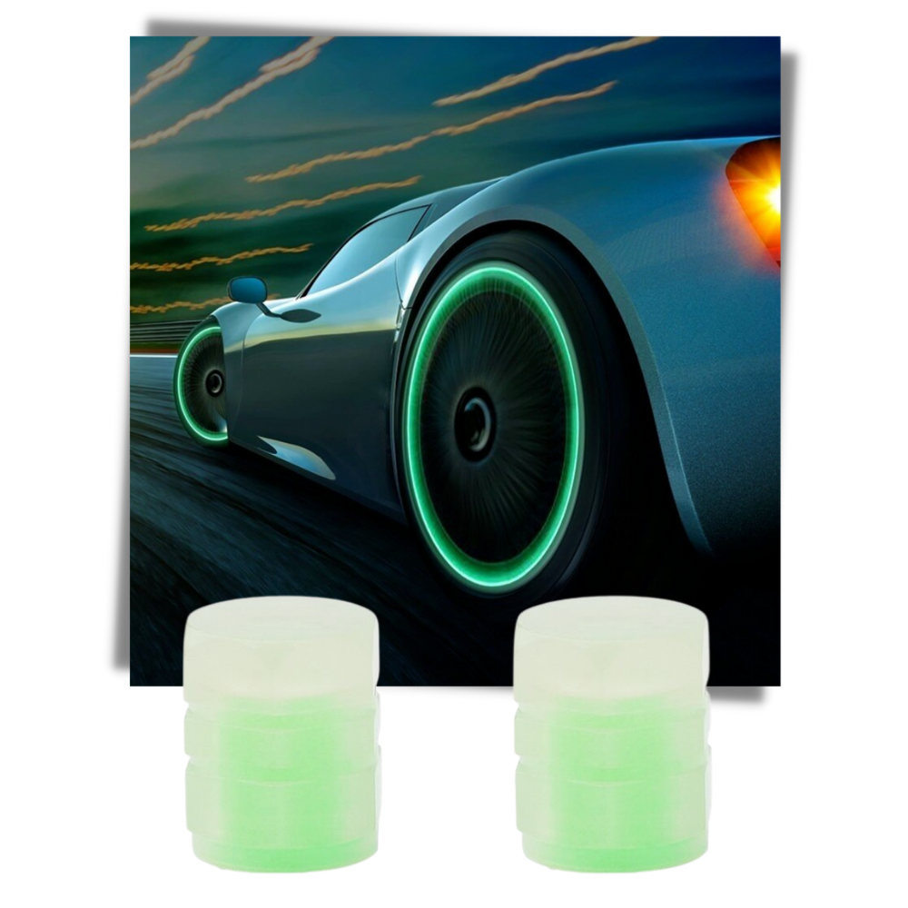 4 pcs Luminous Valve Caps for Cars