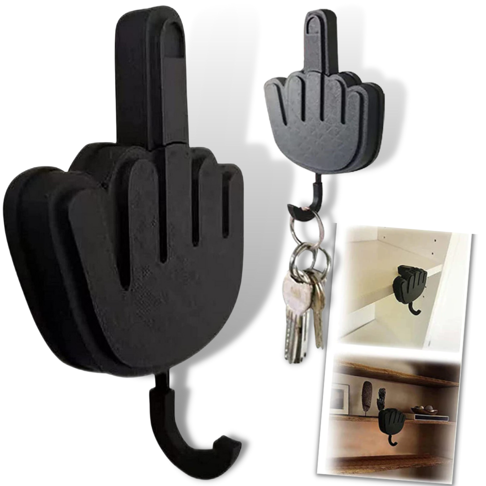 Adhesive Hand Gesture Key Hook -