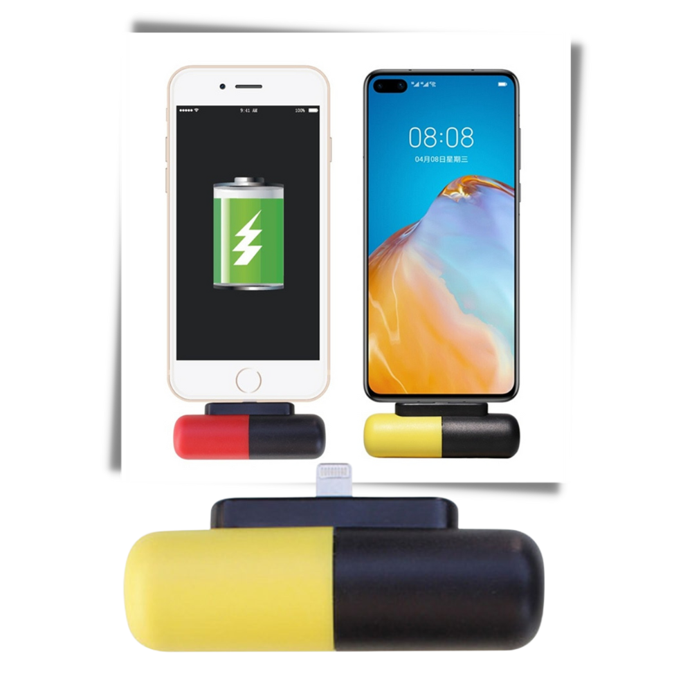 Capsule-Shaped Mini Portable Power Bank