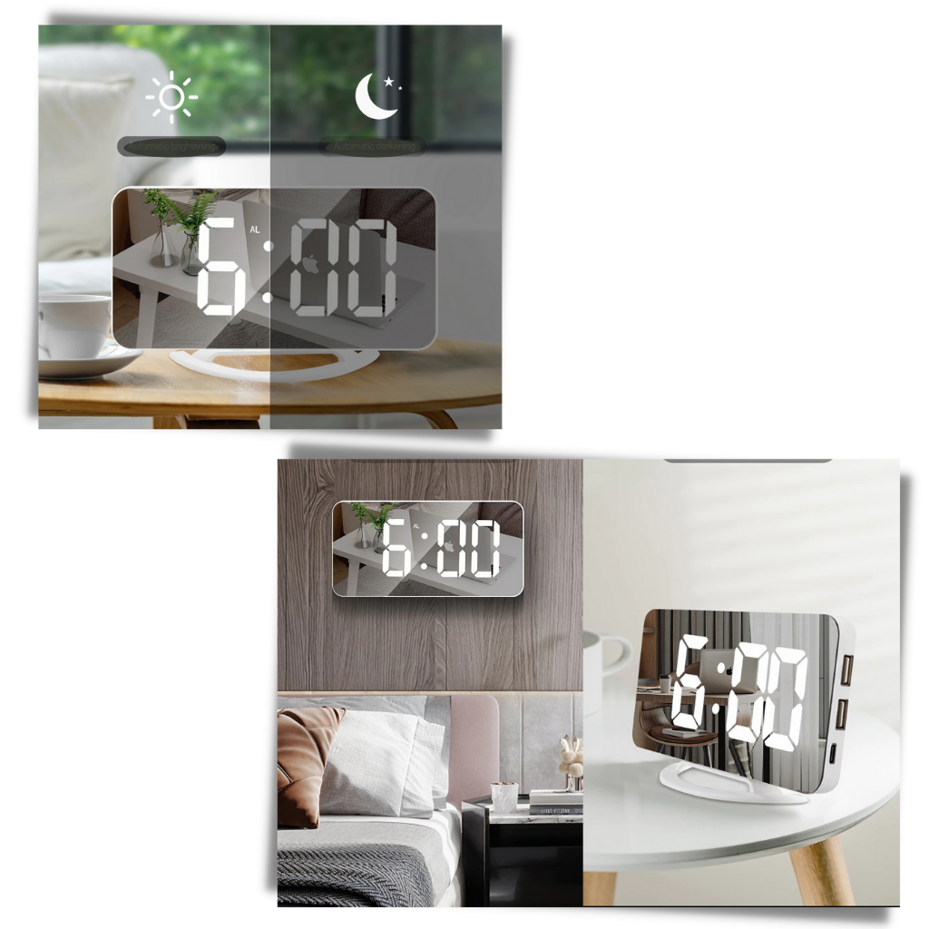 Multifunctional Digital Clock Mirror