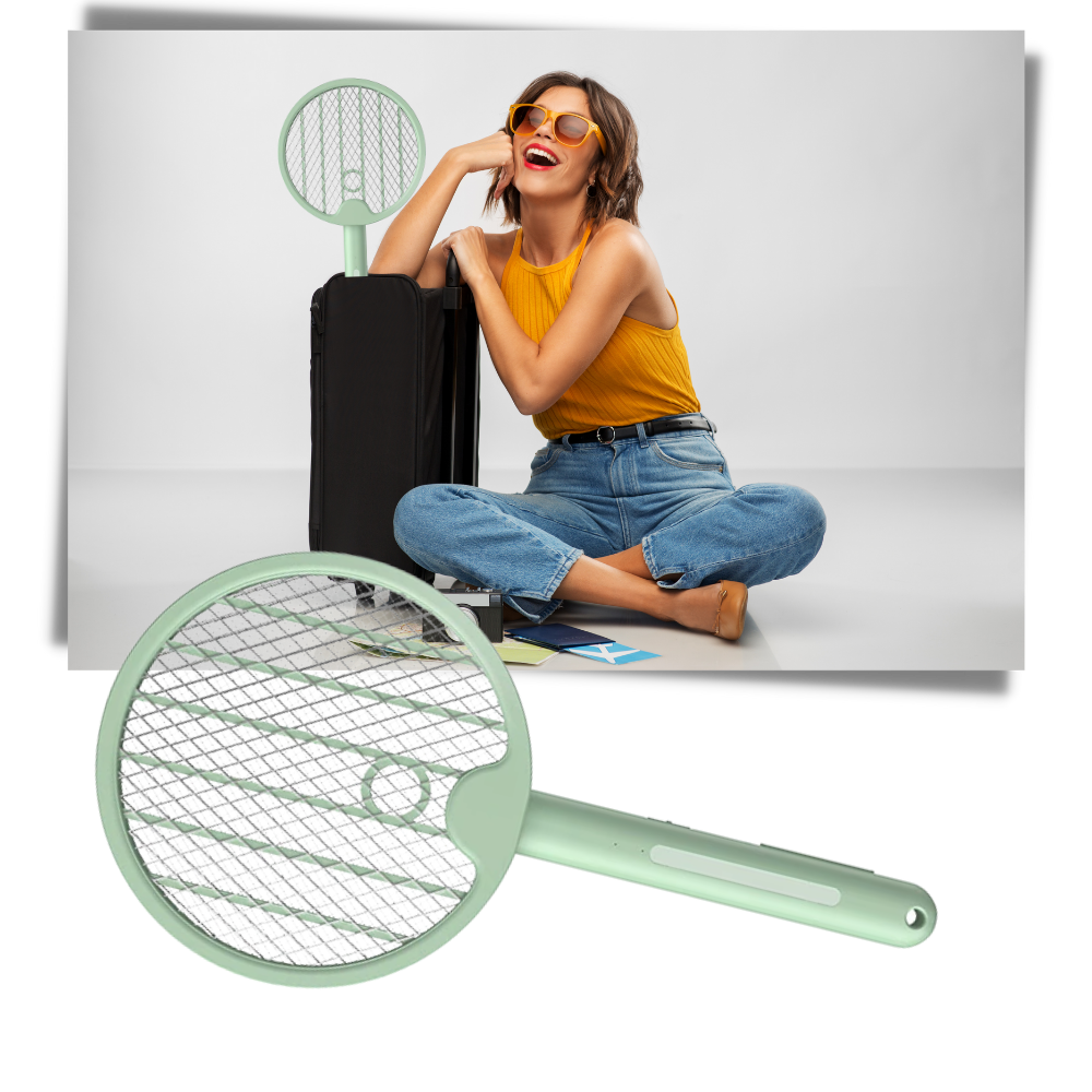 2-In-1 Foldable Mosquito Racket