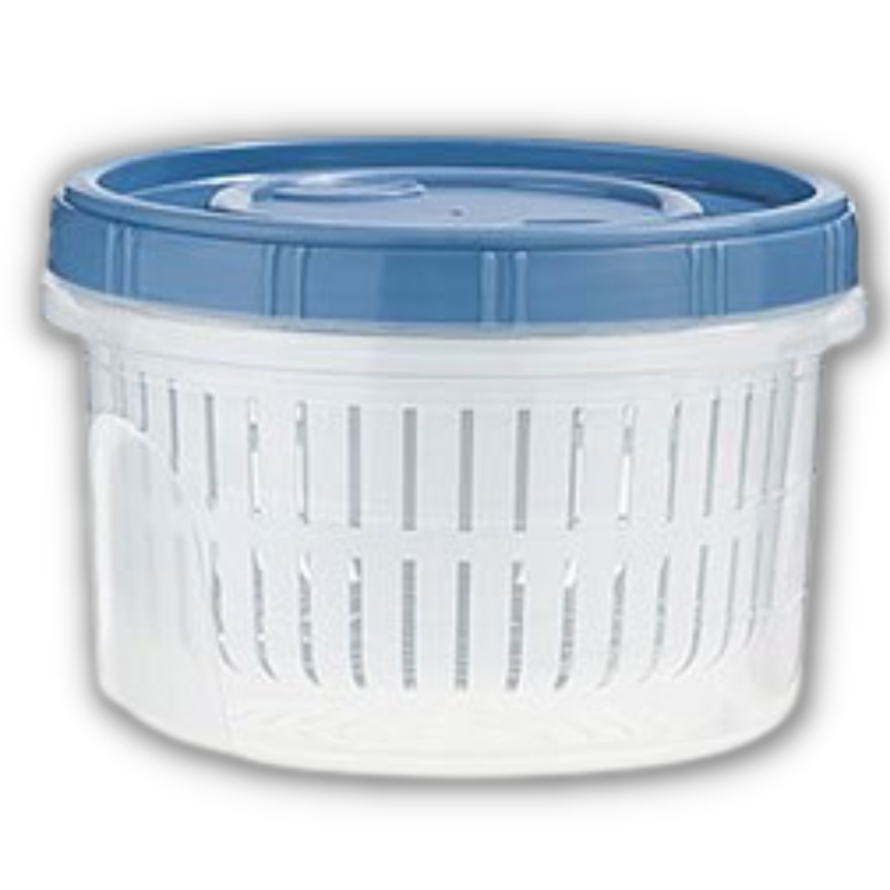 Stackable Food Container with Drainer