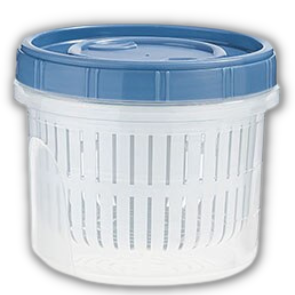 Stackable Food Container with Drainer