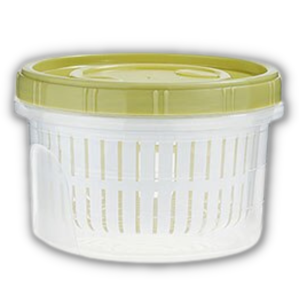 Stackable Food Container with Drainer