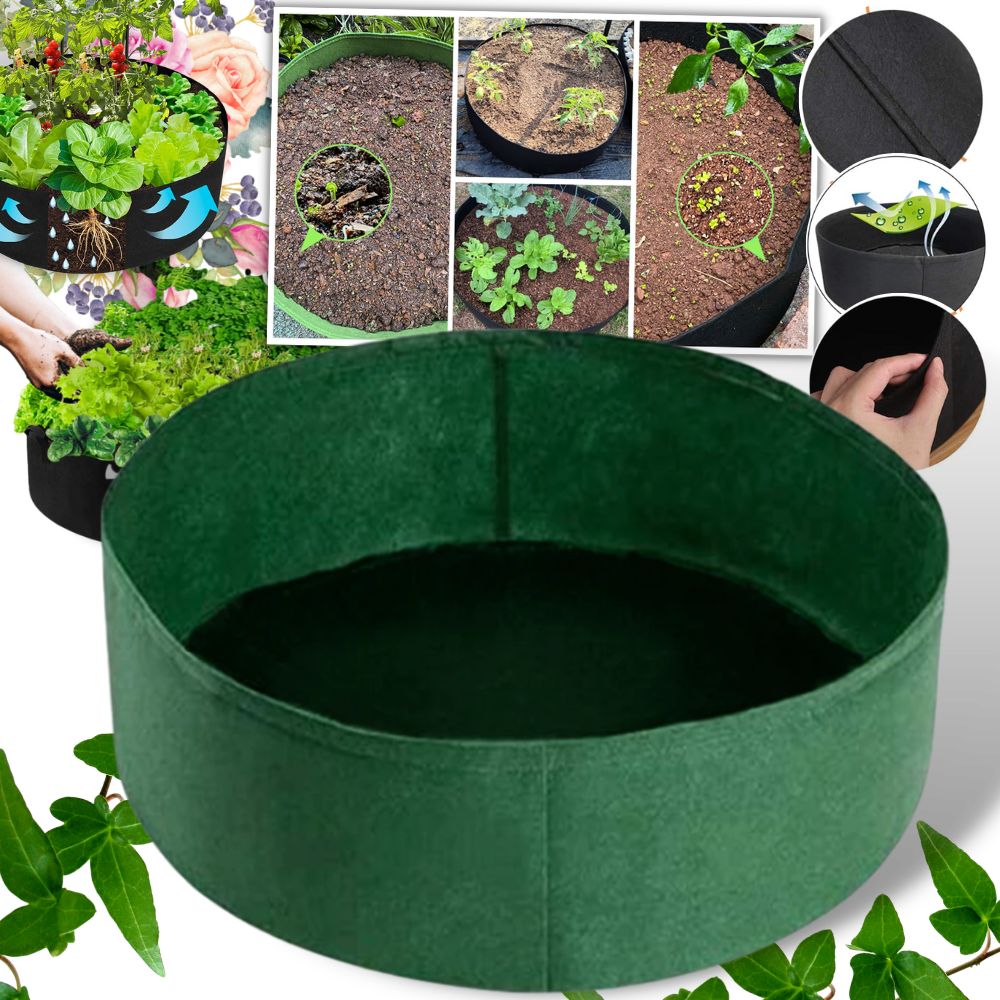 Raised Felt Nursery Pot For Plants -