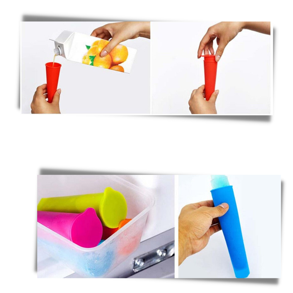 5-pack Silicone Popsicle Maker Moulds