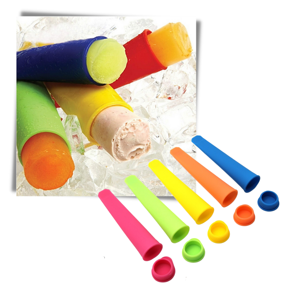 5-pack Silicone Popsicle Maker Moulds