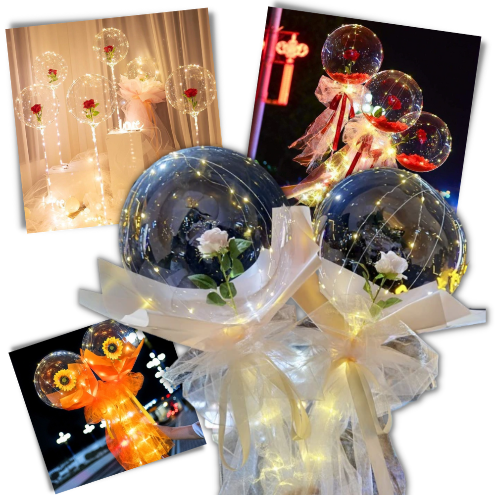 Beautiful Rose LED Balloon -