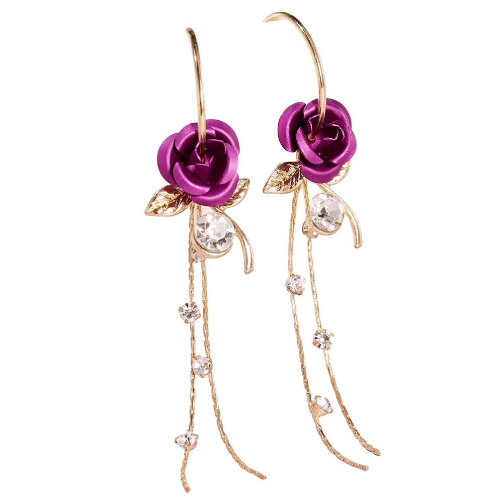 Rose Tassel Earrings