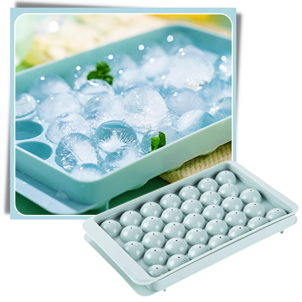 Round Ice Cube Mould Tray Set