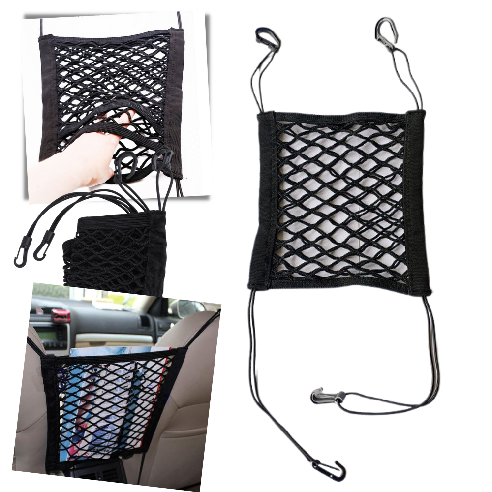 Elastic Storage Organiser Net for Cars -