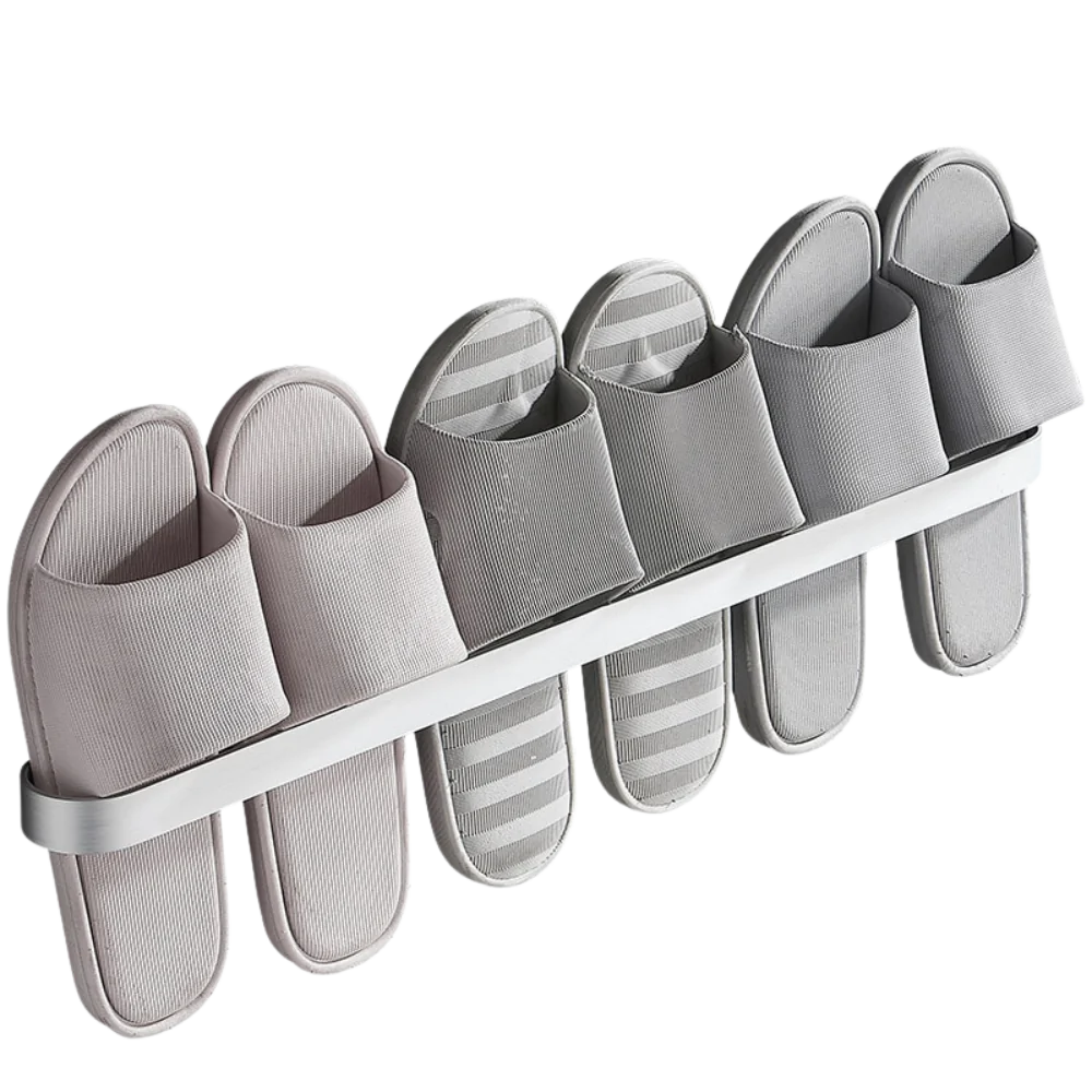 Aluminium Wall-Mounted Slipper Rack