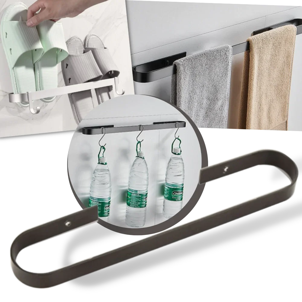 Aluminium Wall-Mounted Slipper Rack -