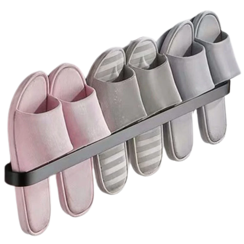 Aluminium Wall-Mounted Slipper Rack