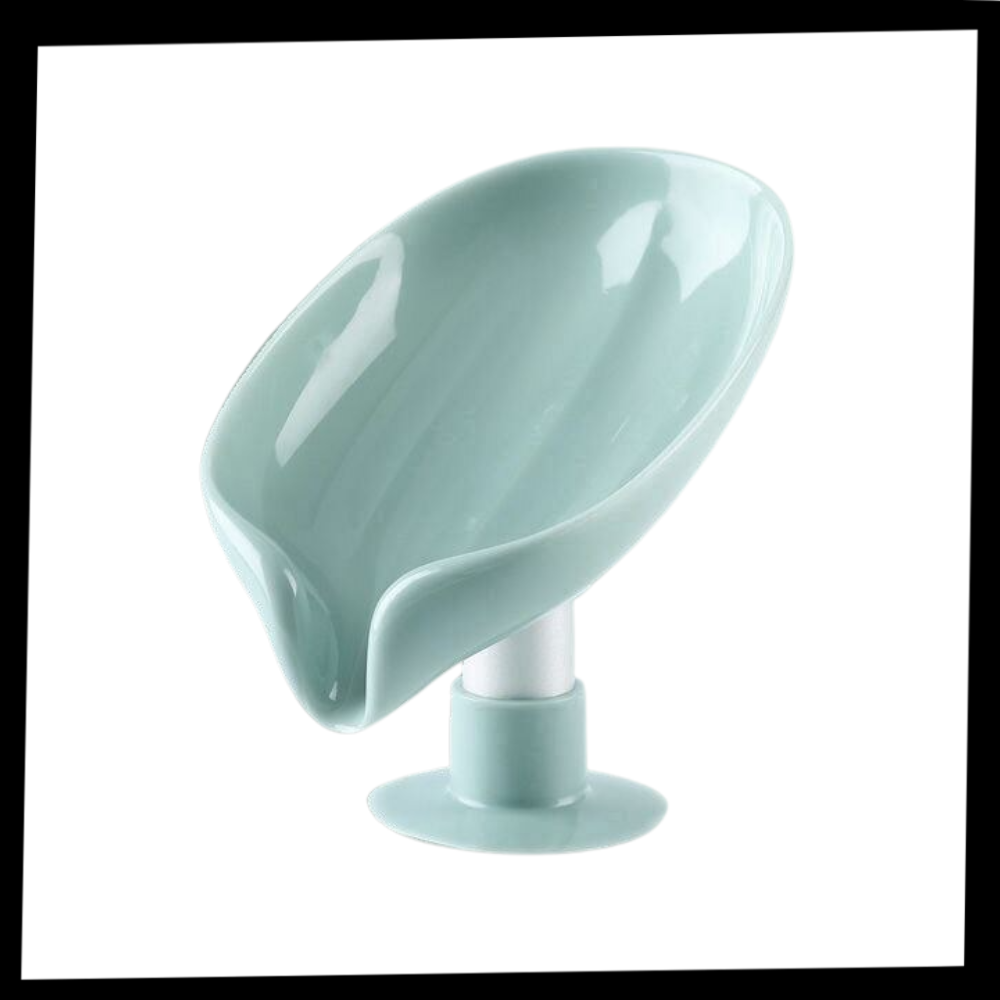 Leaf-Shaped Soap Holder with Drain