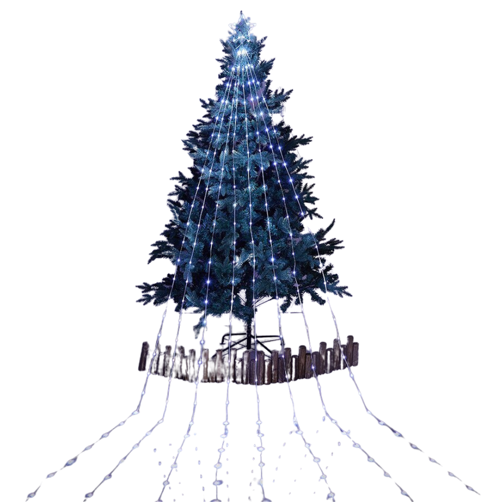 Christmas Tree Waterfall Fairy Lights