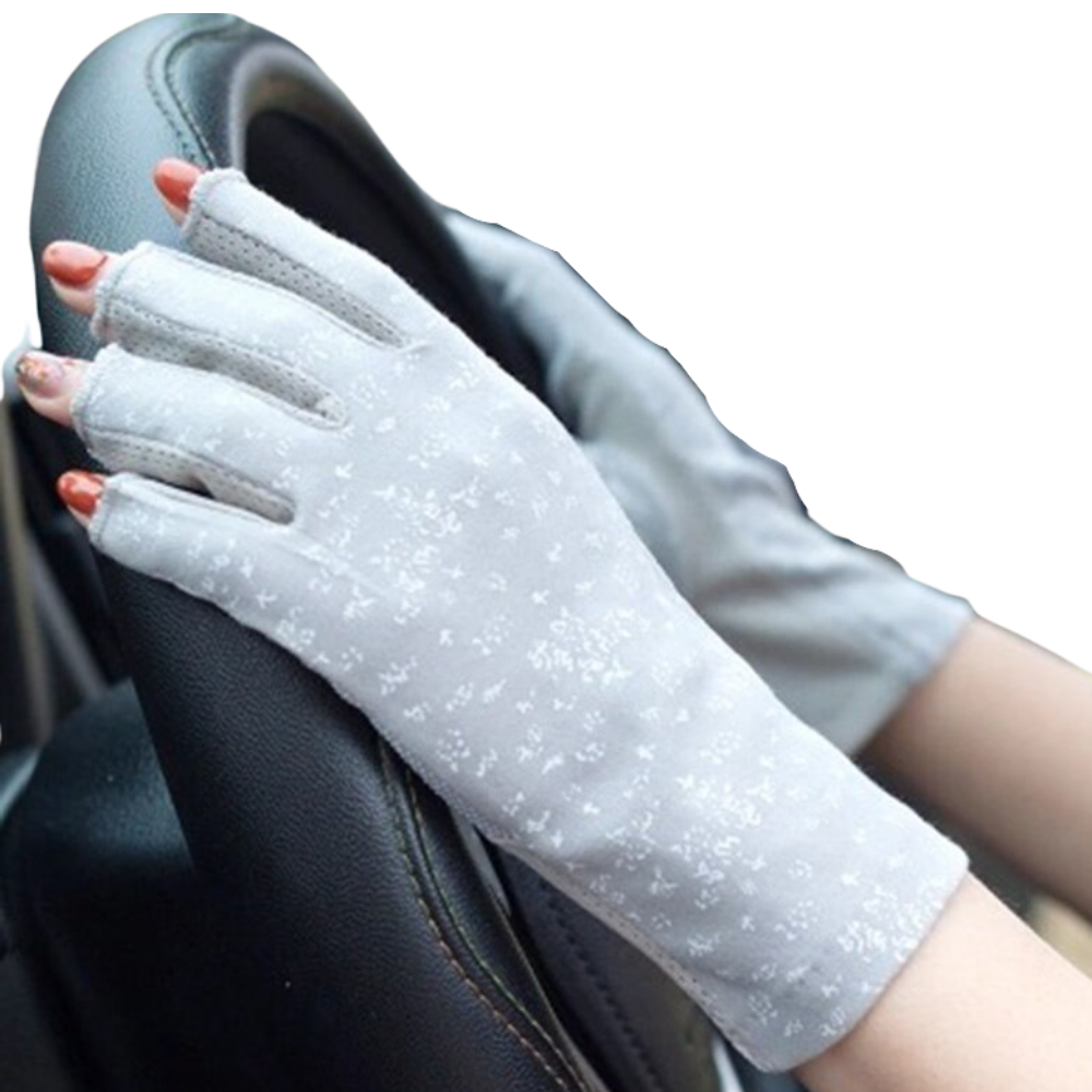 Stylish UV-Protective Cotton Gloves