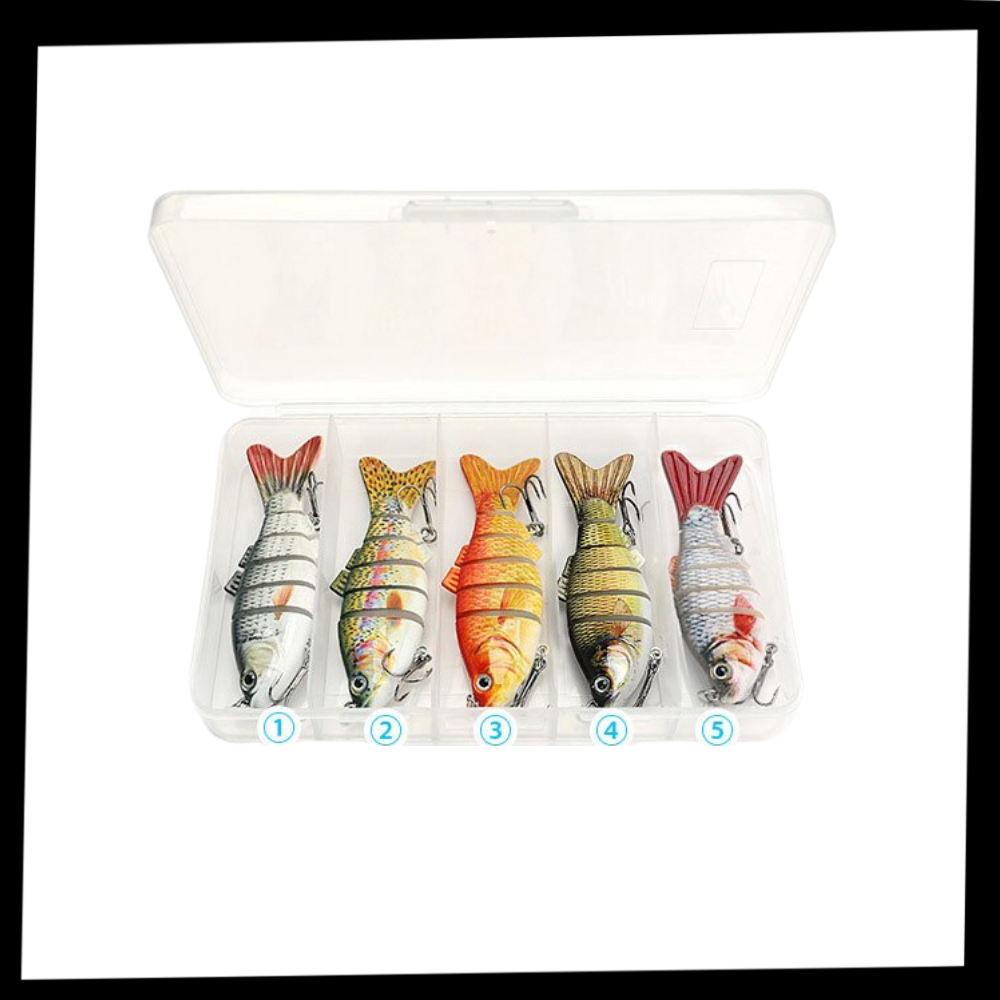 Set of Artificial Wobbler Fishing Lures