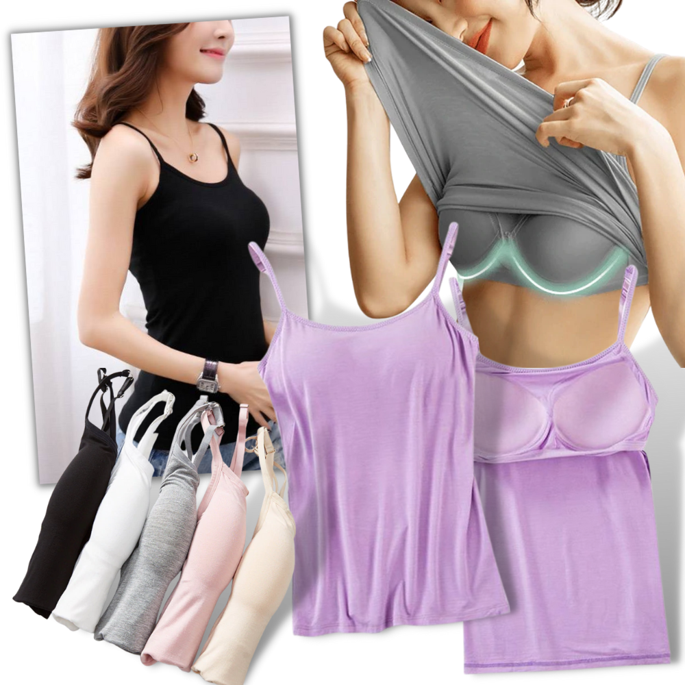 Camisole with Built-In Bra -