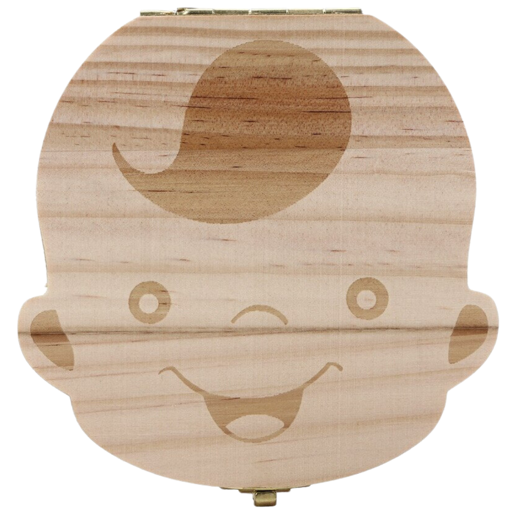 Wooden Baby Teeth Box