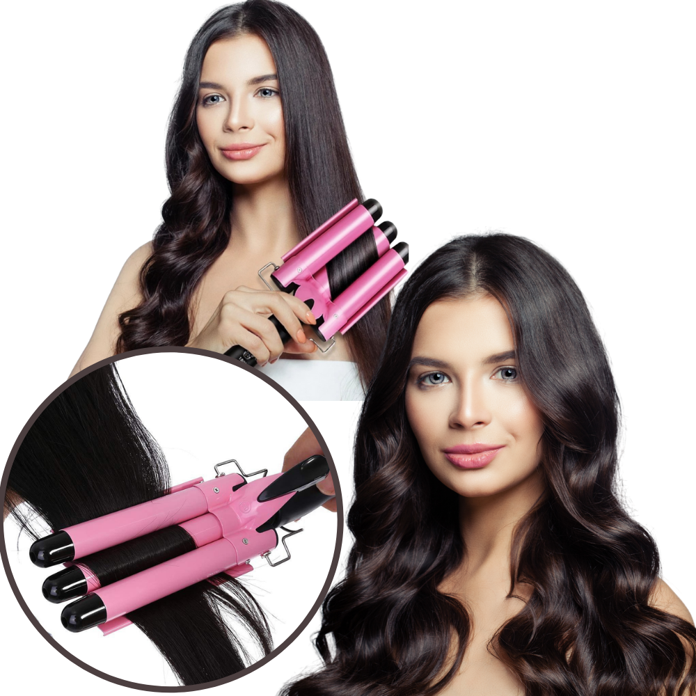 Triple Barrel Ceramic Hair Curler