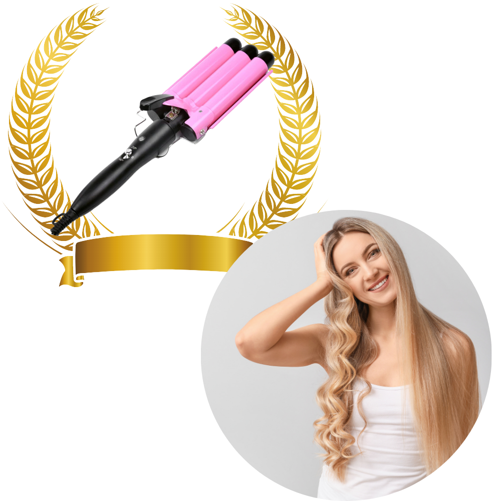 Triple Barrel Ceramic Hair Curler