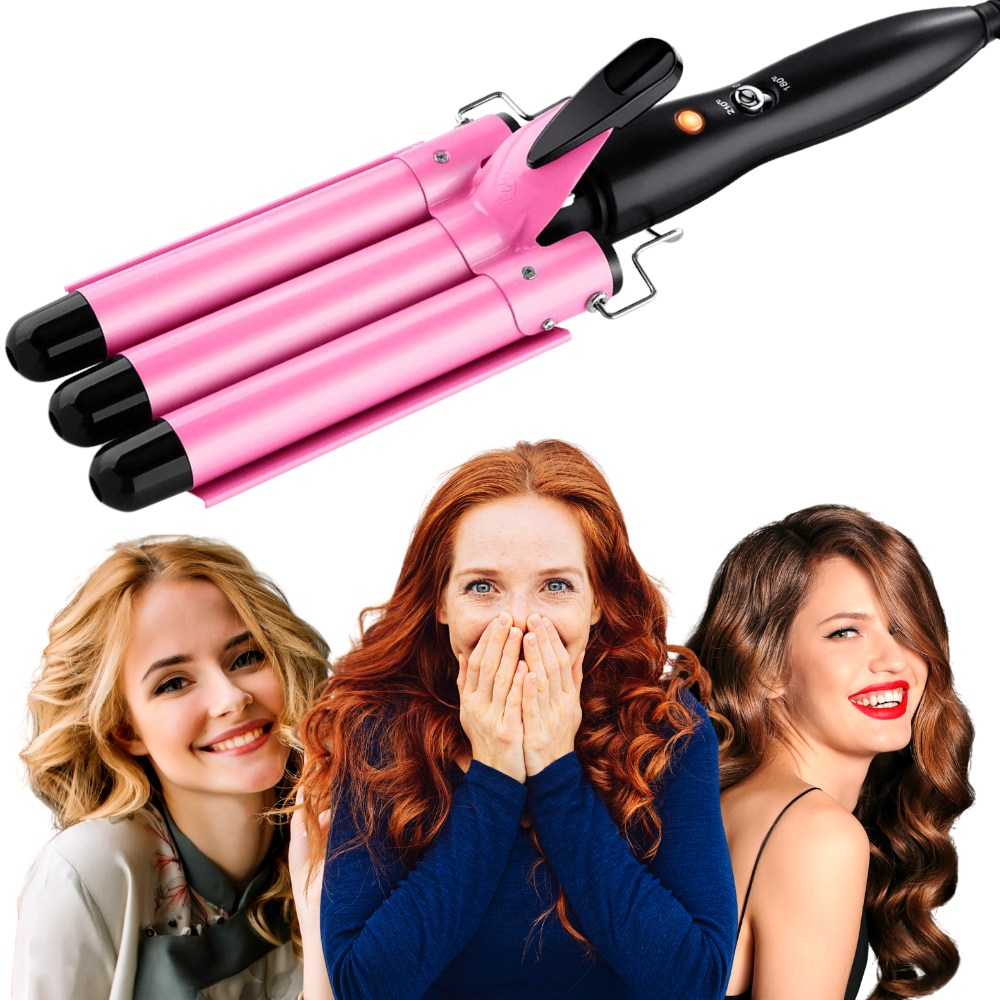 Triple Barrel Ceramic Hair Curler