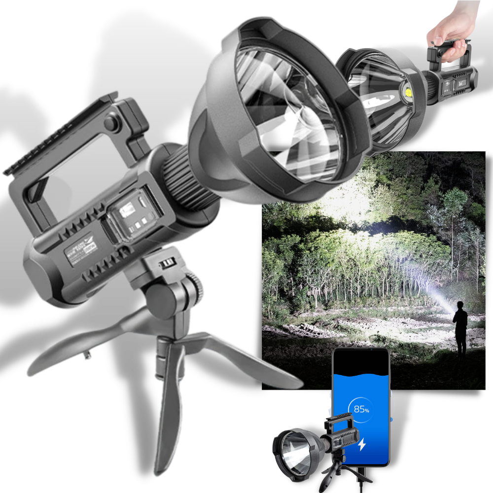 LED Flashlight & Tripod -