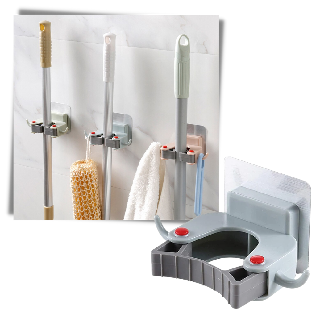 Wall-Mounted Broom Holder