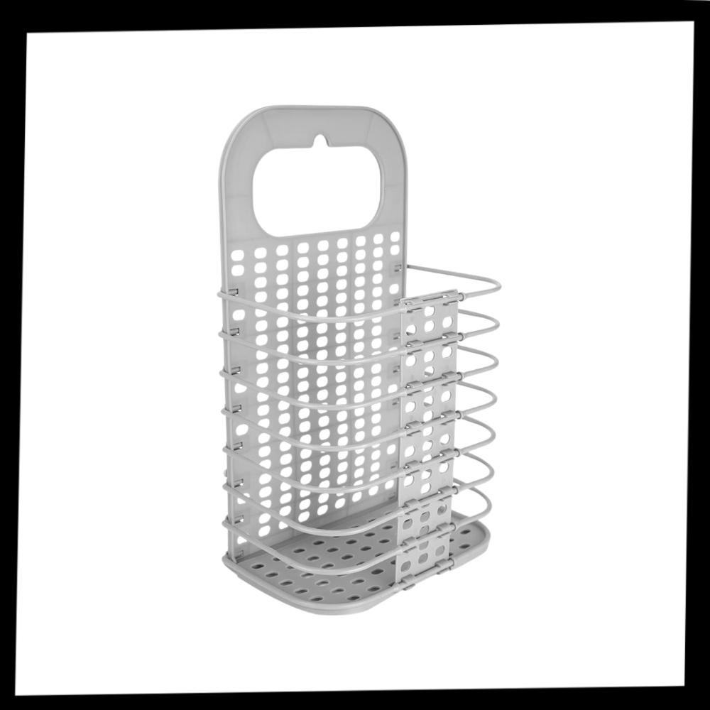 Plastic Folding Wall-Mountable Laundry Basket